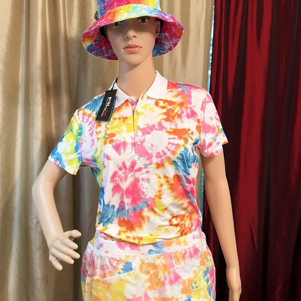 Ralph Lauren RLX Golf POLO & SKORT Sandy Lane Tie Dye SET - Picture 2 of 5